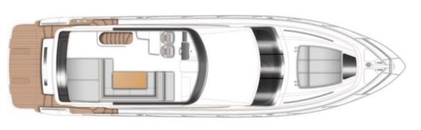 Flybridge with hardtop